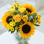 sparkling yellow vase